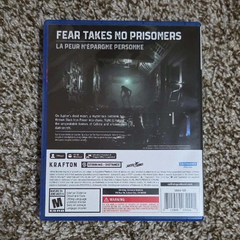 PS5 The Callisto Protocol Day One Edition Game for PlayStation 5